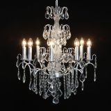Arabella French Chrome 12 Arm Chandelier